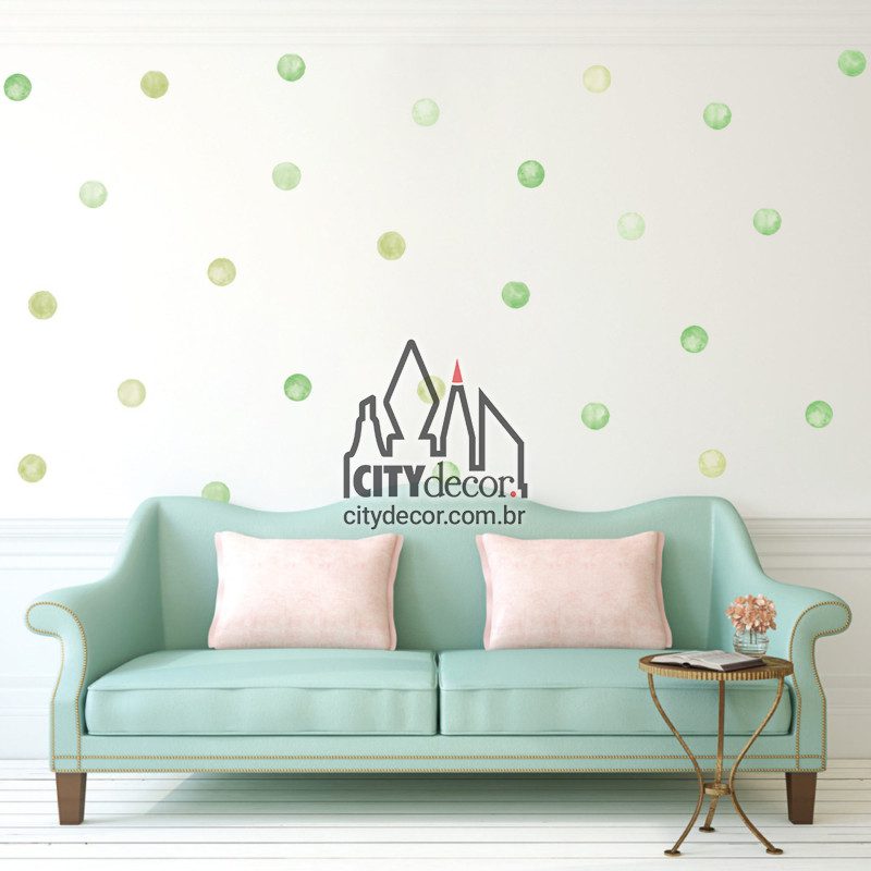 adesivo de parede bolinhas verde adesivo de parede bolinhas verde