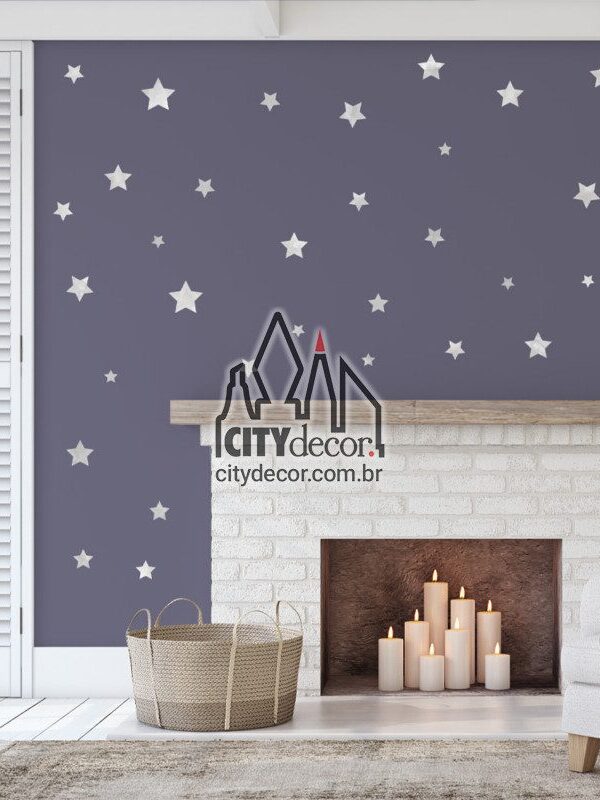 Adesivo de parede estrelas