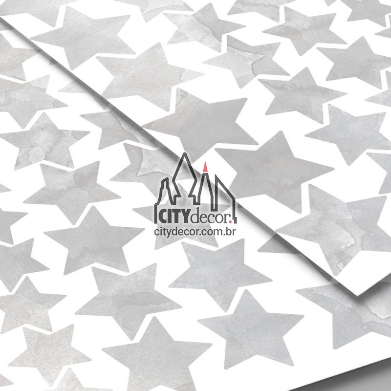 Adesivo de parede estrela cinza Adesivo de parede estrela cinza