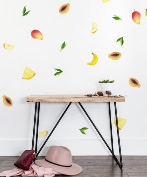 Adesivo de parede para cozinha frutas amarelas