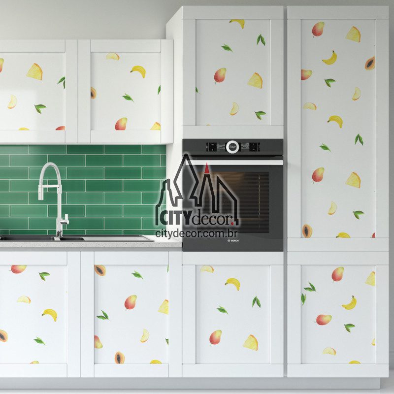 Adesivo de parede frutas amarelas Adesivo de parede frutas amarelas