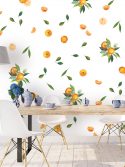 adesivo de parede frutas laranja