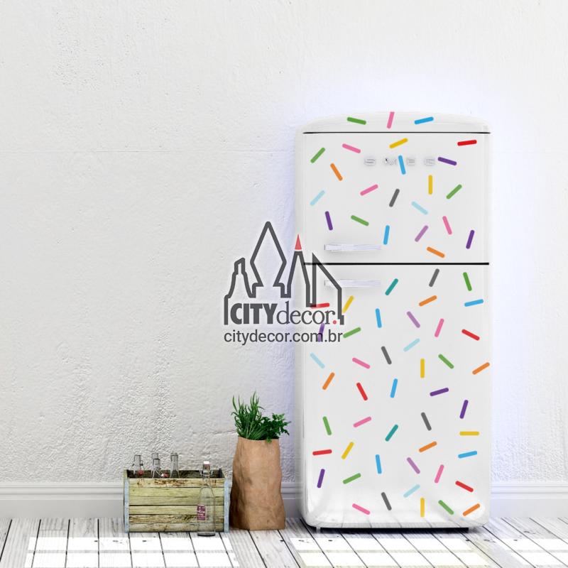 Adesivo de parede confetes granulado colorido Adesivo de parede confetes granulado colorido