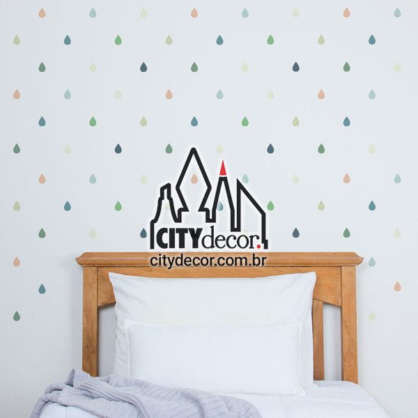 Kit estampa adesiva gotinhas Kit estampa adesiva gotinhas