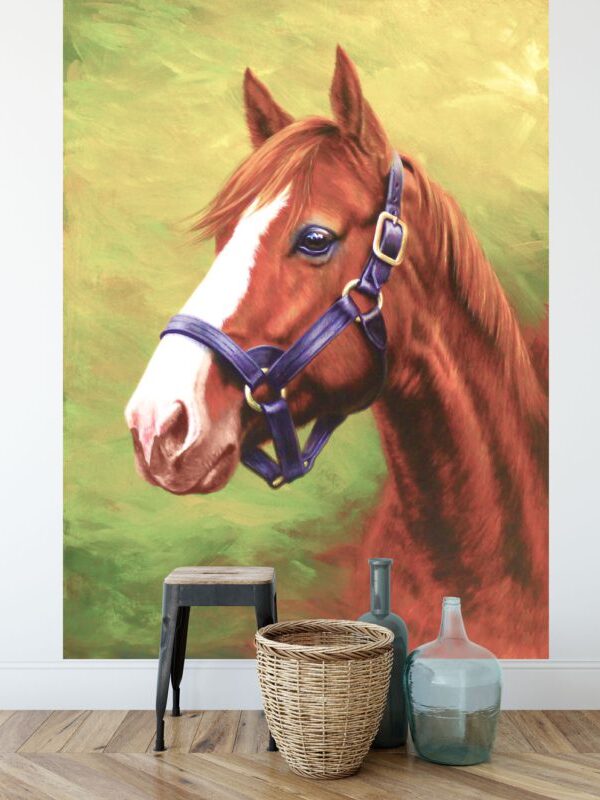 Painel fotográfico cavalo alazão