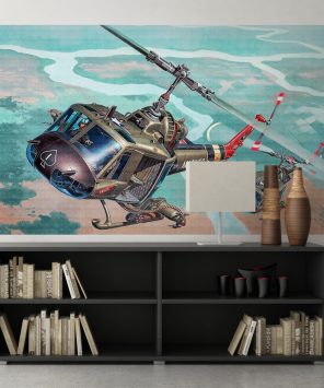 Painel fotográfico helicóptero militar