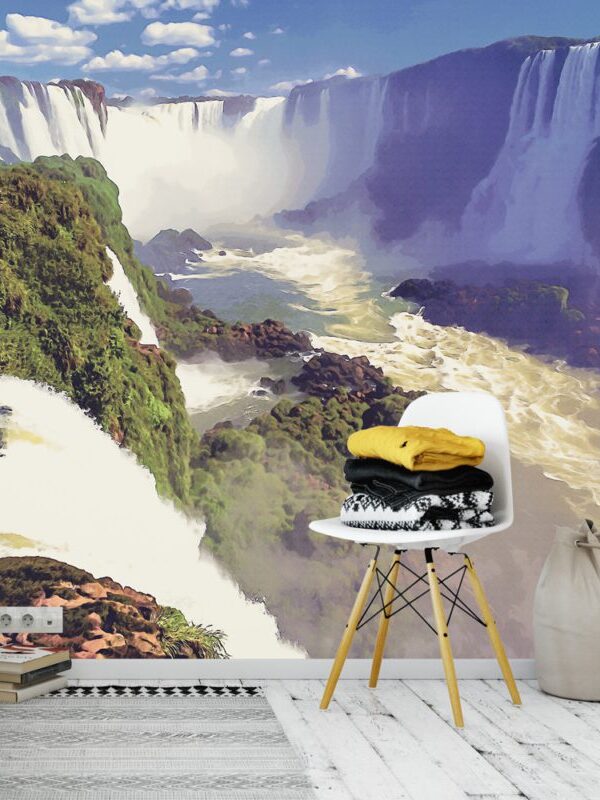 Painel fotográfico papel de parede paisagem Cataratas do Iguaçu