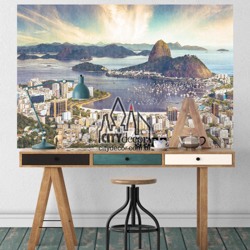 Painel fotográfico fotomural Pão de Açúcar Painel fotográfico fotomural Pão de Açúcar