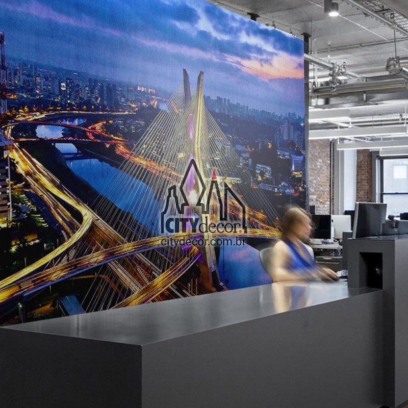 painel-fotografico-ponte-estaiada-2 Painel fotográfico adesivo ponte estaiada de São Paulo