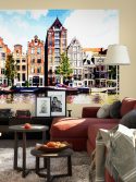 Painel fotográfico papel de parede prédios em Amsterdam