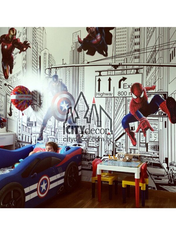 Papel de parede heróis marvel