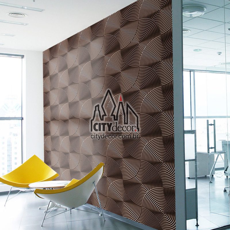 papel-de-parede-3d-circulos-metalicos-cobre-5 Papel de parede círculos metálicos cobre