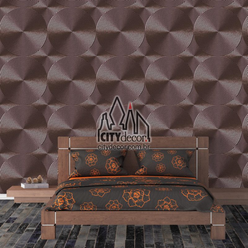 papel-de-parede-3d-circulos-metalicos-ferro-2 Papel de parede metal ferro