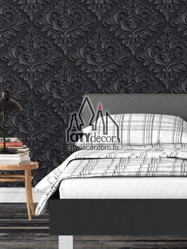 Papel de parede 3D preto