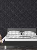 Papel de parede 3D para quarto preto