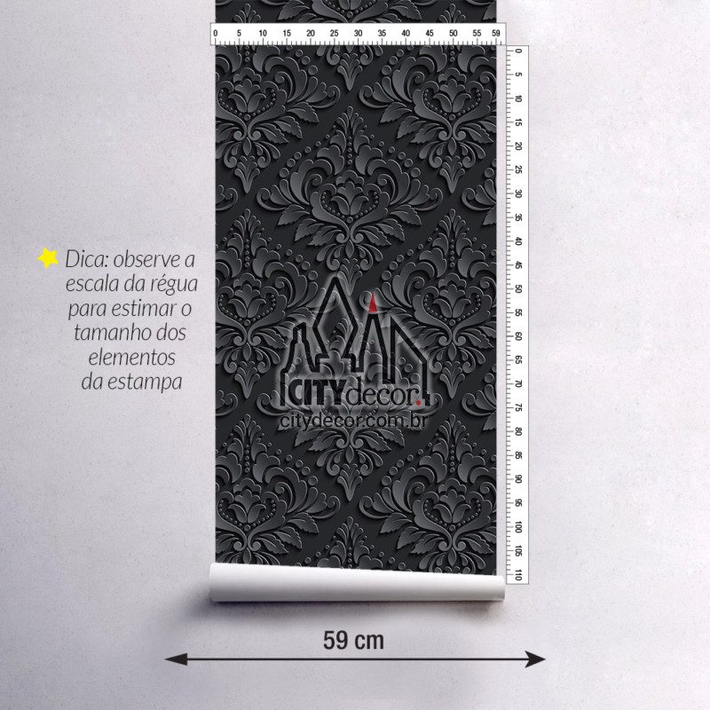 papel-de-parede-3d-damasco-preto-5