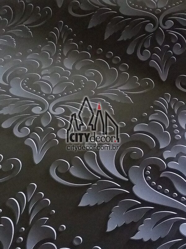 Papel de parede 3D preto