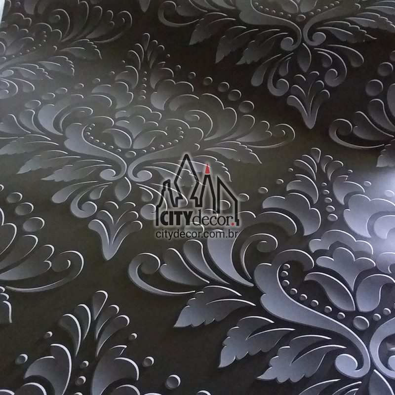 Papel de parede 3D preto Papel de parede 3D preto