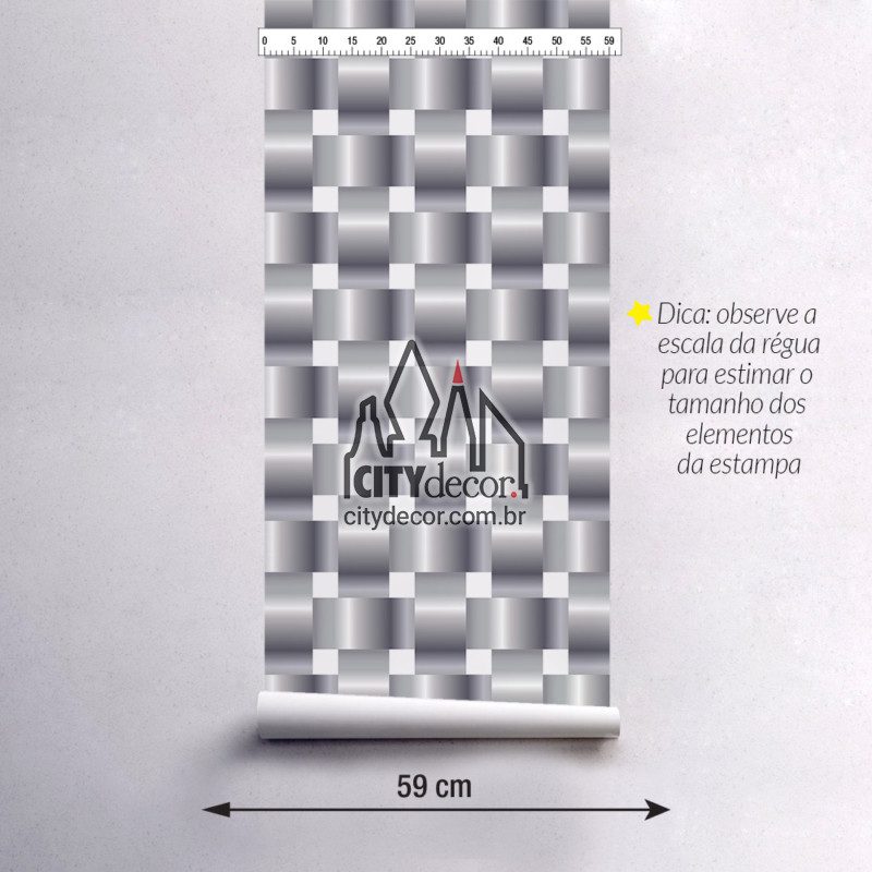 Papel de parede 3D malha metálica fundo branco Papel de parede 3D metálico prata