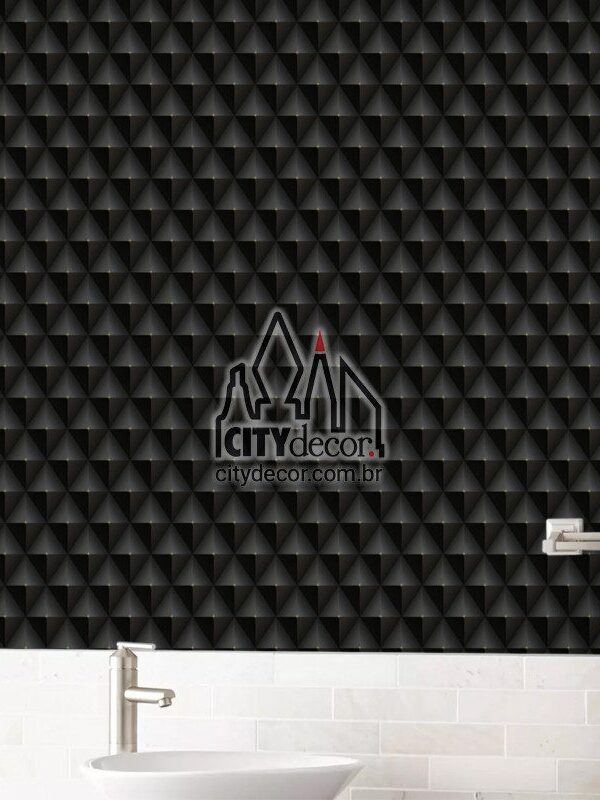 Papel de parede spikes preto