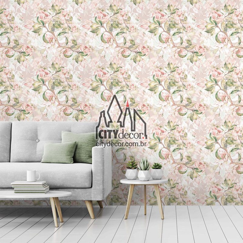 papel de parede floral rosa papel de parede floral rosa