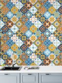 Papel de parede azulejo diagonal