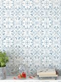 Papel de parede azulejo tipo português