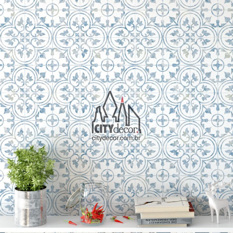 Papel de parede azulejo tipo português Papel de parede azulejo tipo português