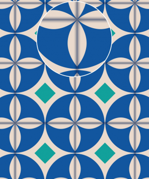 Papel de parede azulejo laguna detalhe