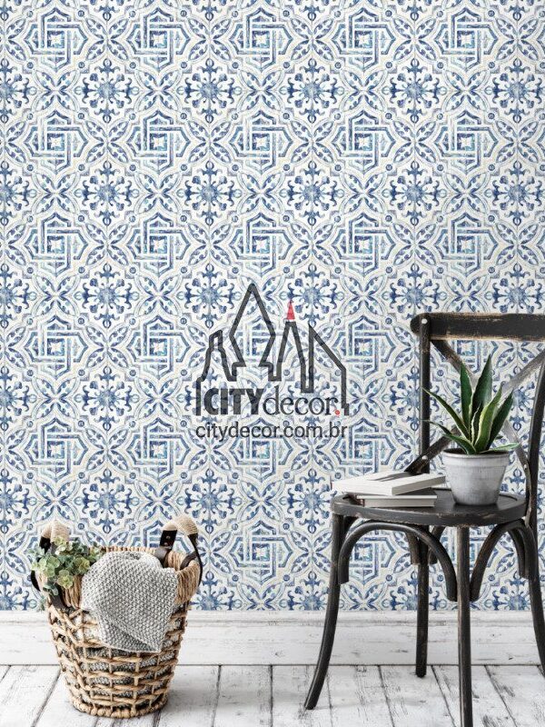 papel de parede azulejo Madrid
