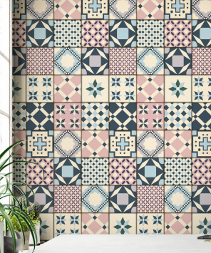 Papel de parede azulejo pasión