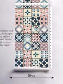 Papel de parede azulejo pasión 15 cm