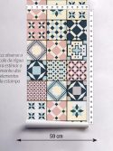 Papel de parede azulejo pasión 20 cm