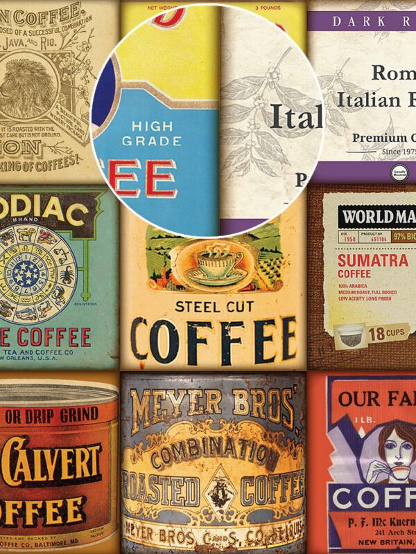 Papel de parede rótulos vintage