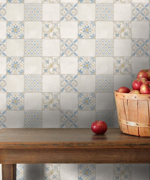 papel de parede azulejo Saara