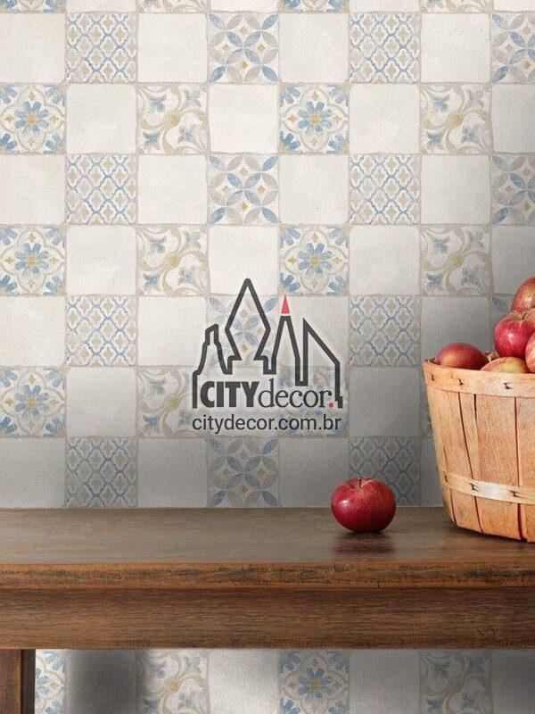 papel de parede azulejo Saara