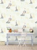 Papel de parede náutico de barcos na sala