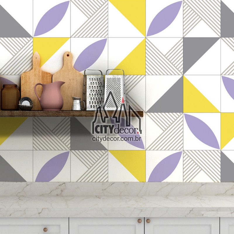 Papel de parede azulejo geométrico cozinha Papel de parede azulejo geométrico cozinha