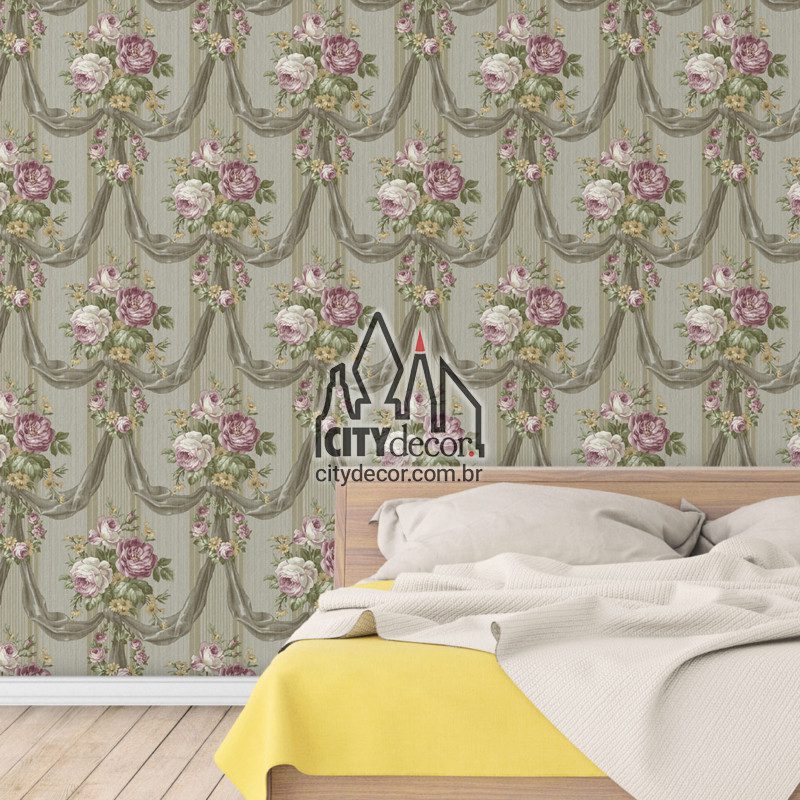 papel de parede floral cinza papel de parede floral cinza