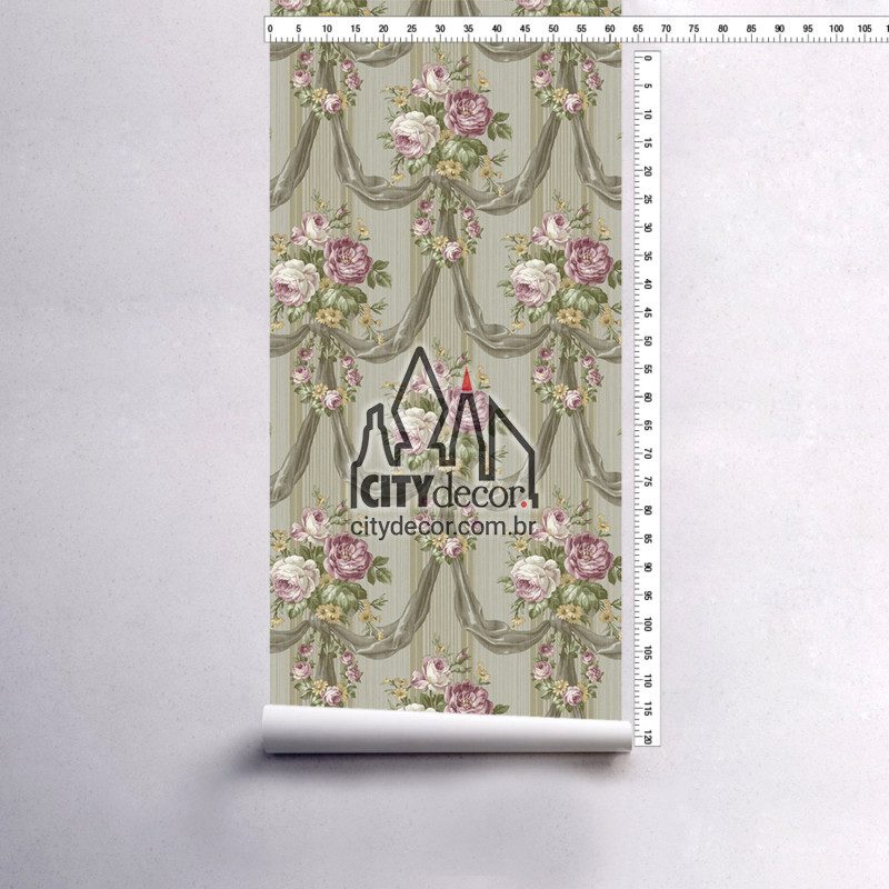 papel-de-parede-buques-de-rosas-vintage-cinza-folha