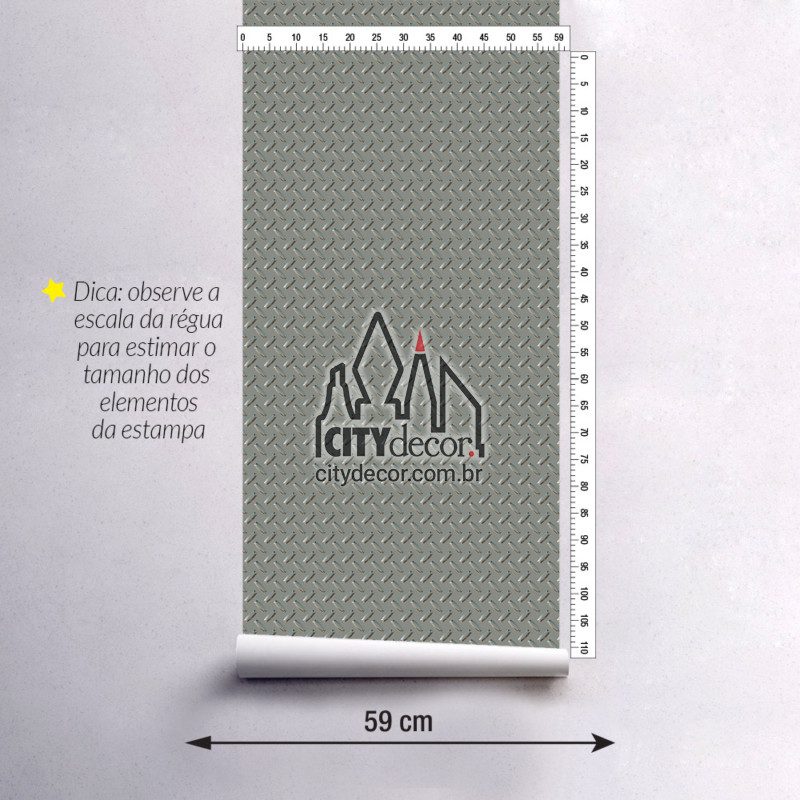 Adesivo papel de parede chapa de metal cinza