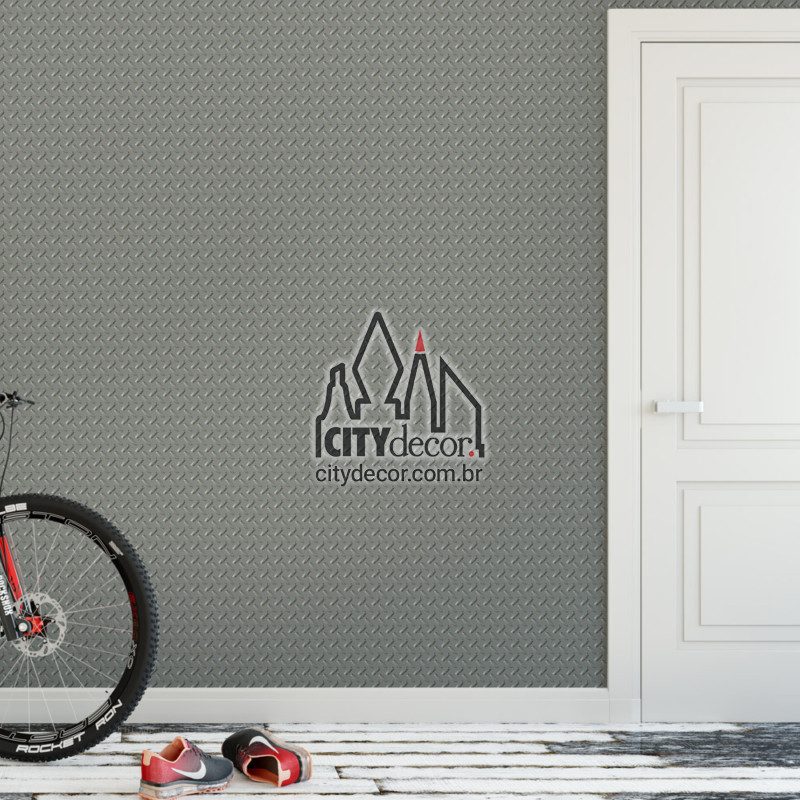 Adesivo papel de parede chapa de metal cinza Papel de parede chapa de metal cinza