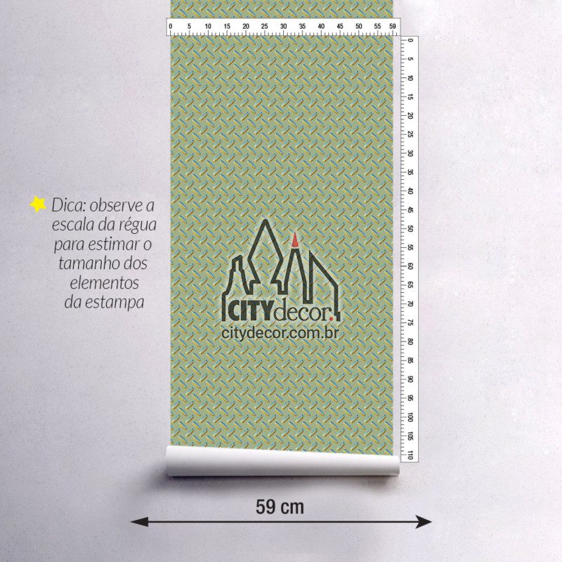 Adesivo papel de parede chapa de metal verde