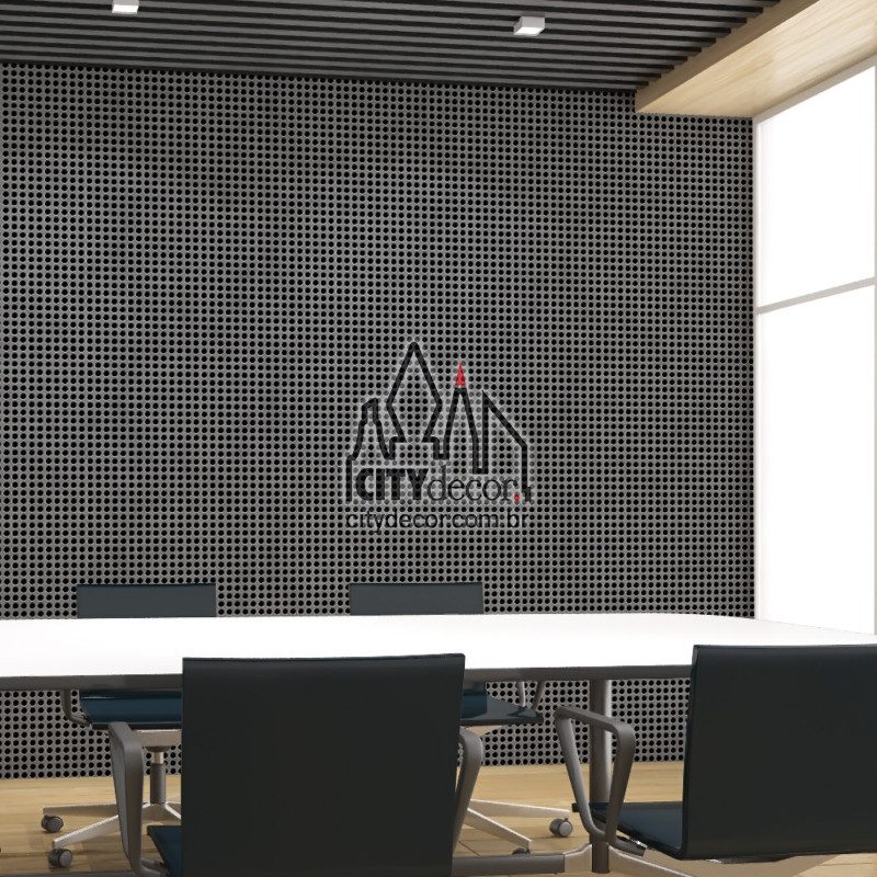 papel de parede chapa perfurada cinza papel de parede chapa perfurada cinza