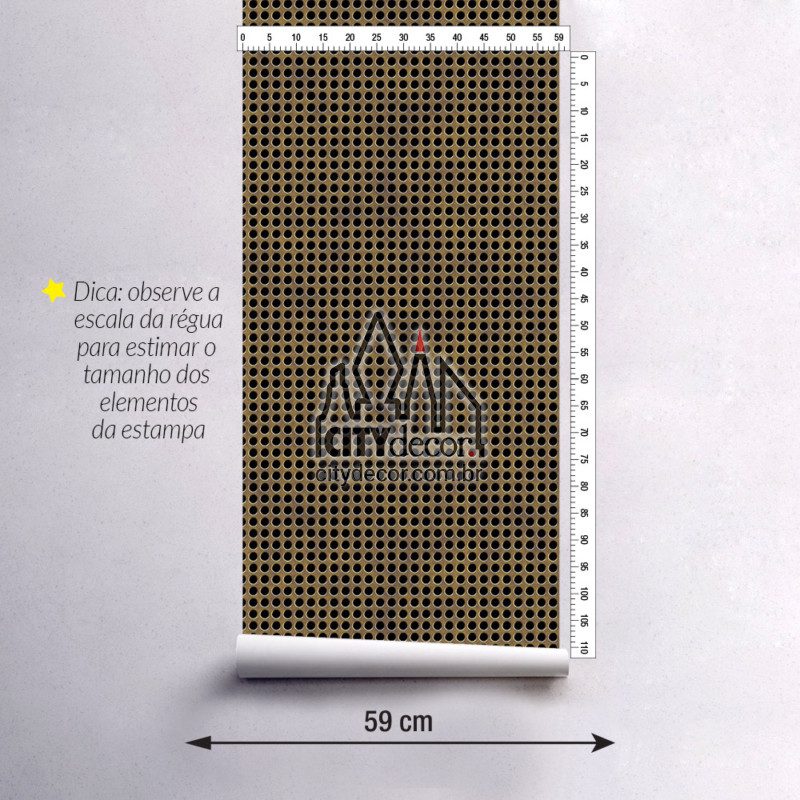 Adesivo papel de parede chapa perfurada