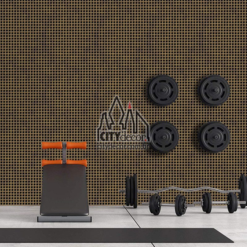 Adesivo papel de parede chapa perfurada Papel de parede chapa de metal perfurada
