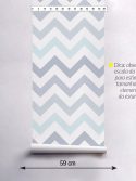 Papel de parede chevron degradê azul