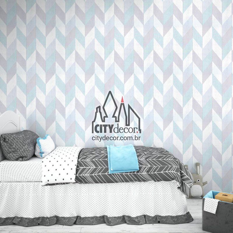 papel de parede chevron azul polar papel de parede chevron azul polar