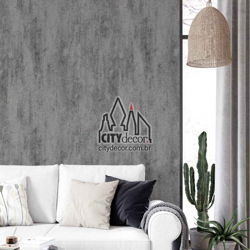 Adesivo papel de parede concreto fino Papel de parede concreto fino cimento para sala