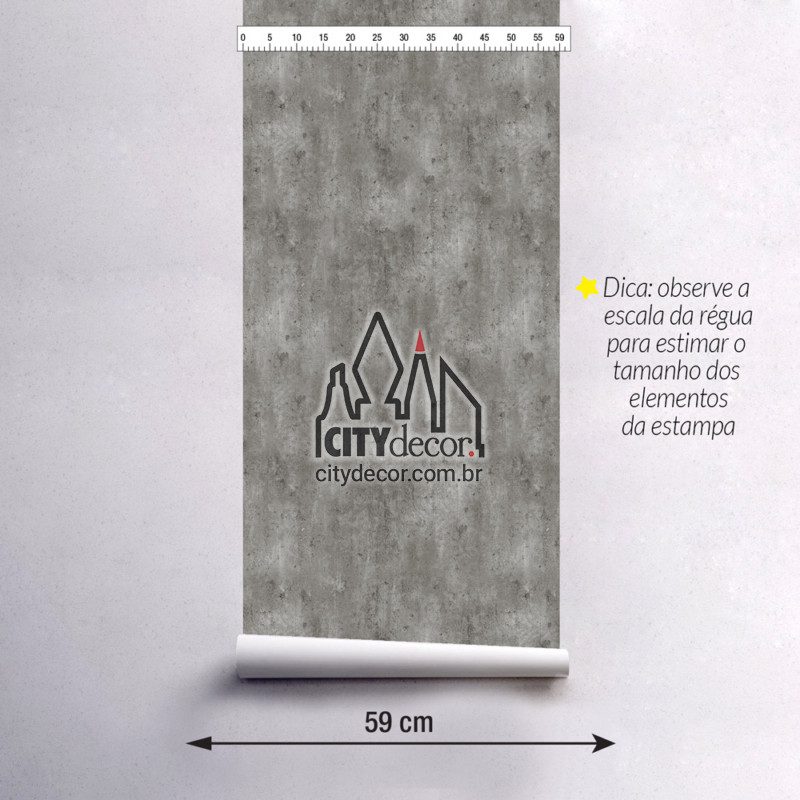 Adesivo papel de parede concreto liso